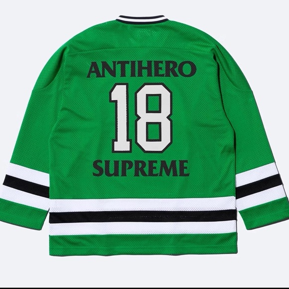 Supreme ANTIHERO Ozzy Hockey Jersey Size Large Shirt Pullover‎ new size L - Picture 2 of 8